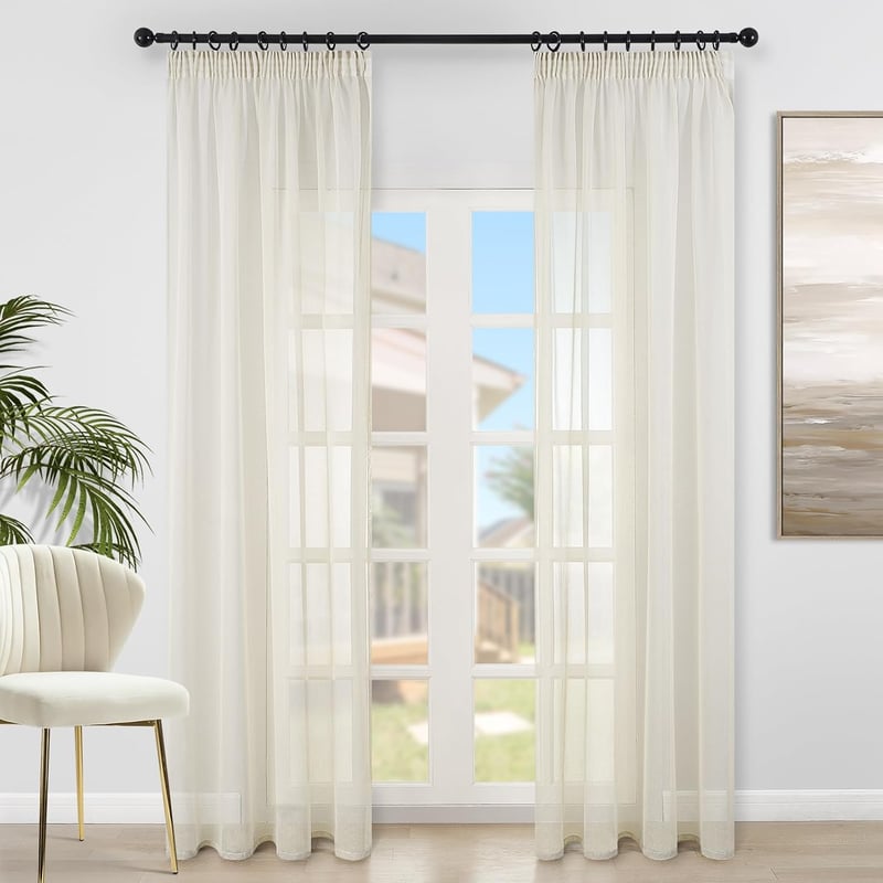 Topfinel antracit félátlátszó fényáteresztő függöny nappali és hálószoba ablakra 140x245 cm