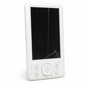 Monitor bebeluși Momcozy cu cameră, ecran HD de 5 inch, funcție de vedere nocturnă, bidirecțional — Carcasă cameră crăpată, ecran zgâriat, suport lipsă (Produs utilizat)