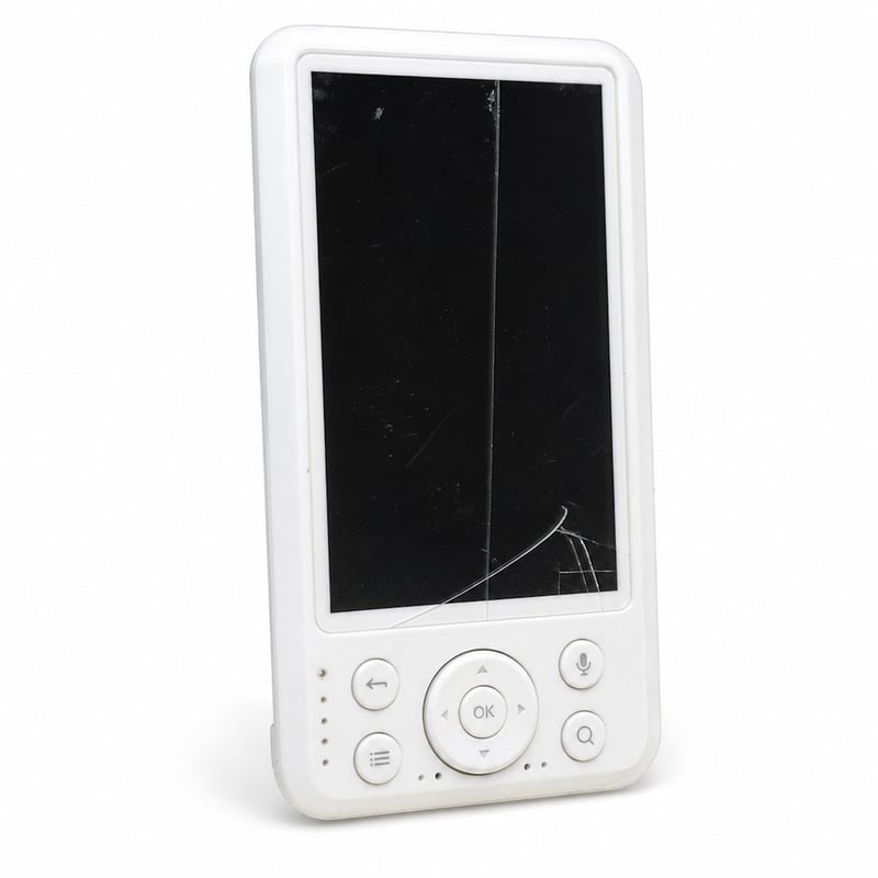 Monitor bebeluși Momcozy cu cameră, ecran HD de 5 inch, funcție de vedere nocturnă, bidirecțional — Carcasă cameră crăpată, ecran zgâriat, suport lipsă (Produs utilizat)
