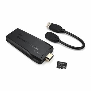 Gamepad wireless 2.4G, consolă jocuri video pentru TV 4K, 64 GB, negru — set de accesorii incomplet (stare: vezi imaginea 2)