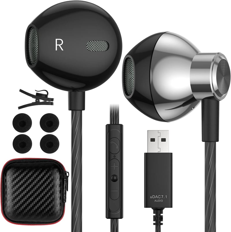 Vezetékes USB Gaming Headset Mikrofonnal és Zajszűréssel PC, PS4, PS5, Laptop