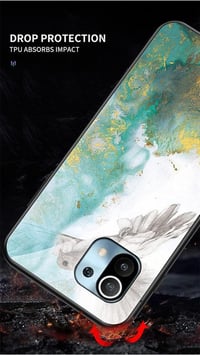 Xiaomi Mi 11 Lite Márvány Mintás Átlátszó Szilikon Tok - Felújított 4