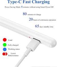 Kenkor Aktív Stylus Toll Mágneses iPad Ceruza Töltöthető Tablet Pen 3