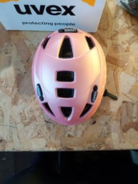 Detská cyklistická prilba uvex Kid 2 CC, ružový vzor bodky, 46-52 cm — obsahuje drobné povrchové škrabance (stav: pozri 2. obrázok) 2