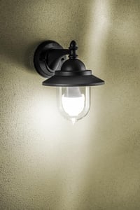 CGC Lighting Lantern Kültéri Fali Lámpa Fekete Vintage Retro Kert Terasz 8