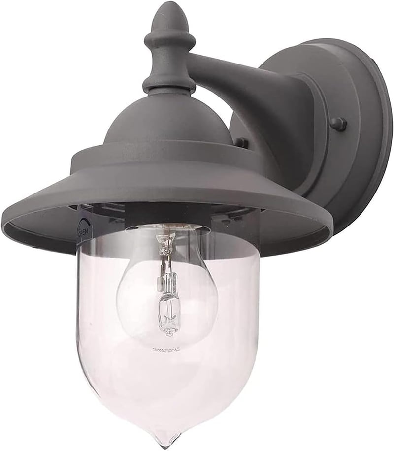 CGC Lighting Lantern Kültéri Fali Lámpa Fekete Vintage Retro Kert Terasz