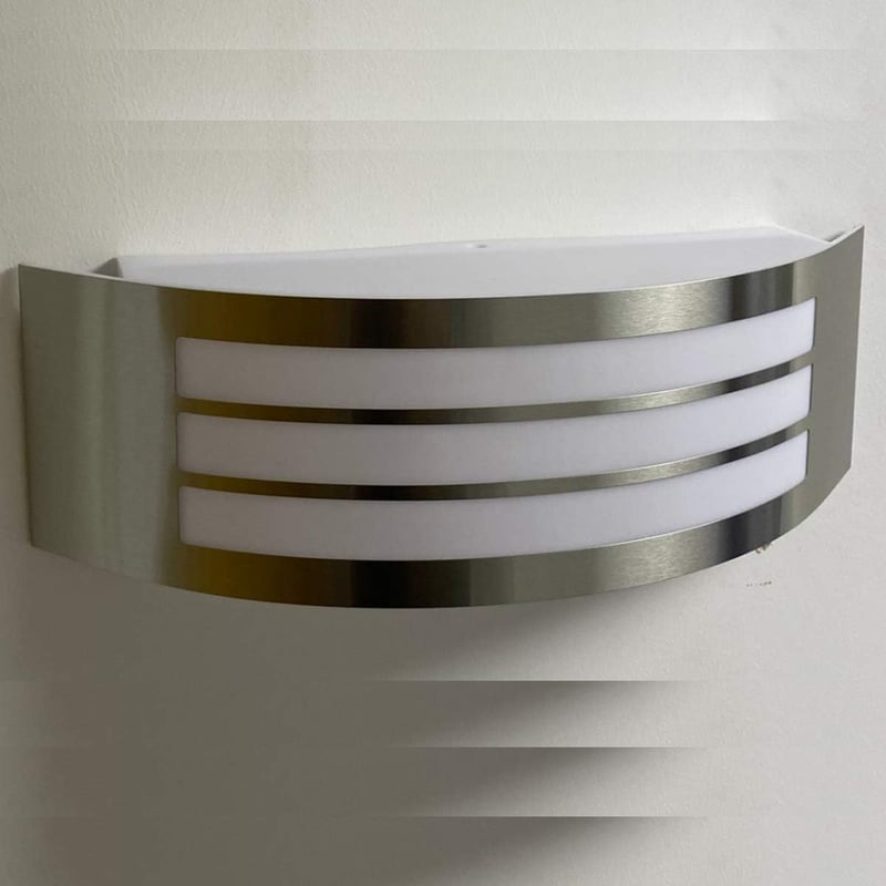 CGC Lighting rozsdamentes acél kültéri fali lámpa ezüst - kert, terasz, ajtó