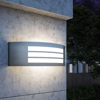 CGC Lighting rozsdamentes acél kültéri fali lámpa ezüst - kert, terasz, ajtó 5