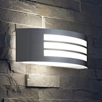 CGC Lighting rozsdamentes acél kültéri fali lámpa ezüst - kert, terasz, ajtó 2