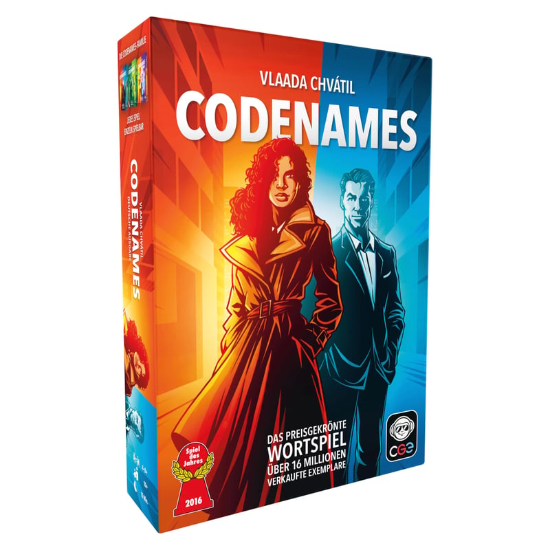 Spoločenská hra CGE Czech Games Edition Krycie mená (Codenames) - slovná asociačná hra - 2-8+ hráčov - od 10 rokov - v nemeckom jazyku