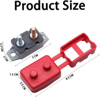CGEAMDY 2db Automatikus Visszaállítású Áramvédő 12V-24V DC 30A 5
