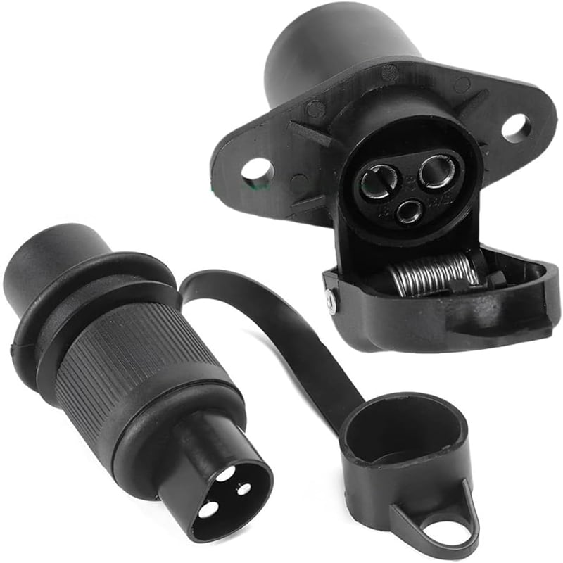 CGEAMDY 3 Pin 12V Autó Csatlakozó Vízálló Utánfutó Adapter Univerzális