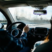 CGEAMDY Strasszos Autó Visszapillantó Tükör Dekoráció Kék Univerzális Autó SUV Teherautó 4