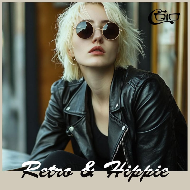 CGID E01 Retro Vintage Polarizált Napszemüveg Kerek Fém Kerettel Unisex