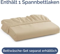 CGK Unlimited Bézs Gumis Lepedő 90x190 cm - Mikroszálas Egyszemélyes Ágylepedő 30 cm Magas Matracokhoz - Puha, Gyűrődésmentes, Légáteresztő 4