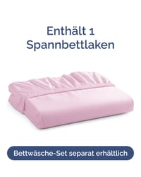Napínacia plachta CGK Unlimited 100x200 cm svetloružová – extra hlboká napínacia plachta na matrac a boxspringovú posteľ do výšky 40 cm – mikrovlákno 4