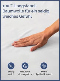 CGK Unlimited Gumis Lepedő 140x200 cm - 30 cm Mély, 400 Szálas Pamut Szatén, Fehér, Légáteresztő, Oeko-Tex Tanúsított Prémium Ágynemű 5