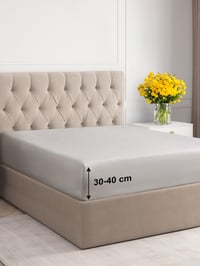 CGK Unlimited Napínacia plachta 200x200 cm - Extra hlboká, pre matrace s výškou 40 cm - Mäkký mikrovláknový materiál - Nežehlivá, priedušná - Oeko-Tex 2