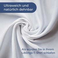 CGK Unlimited Jersey Gumis Lepedő 180x200 cm - 100% Pamut, Légáteresztő, Fehér - 30 cm Magas Matracokhoz - Oeko-Tex Tanúsítvánnyal

AI: I've 3