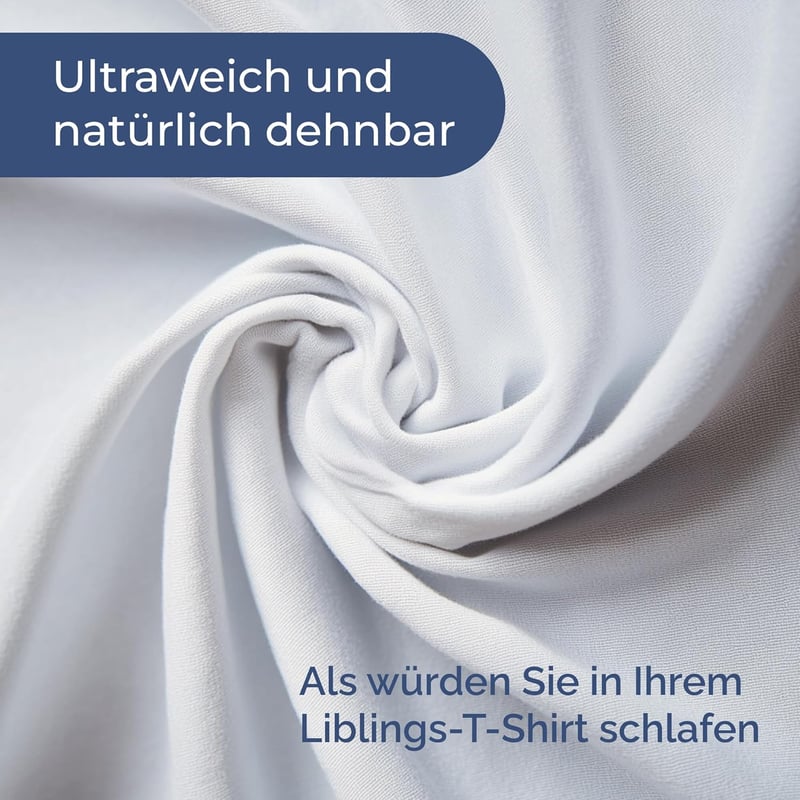 CGK Unlimited Jersey Gumis Lepedő 180x200 cm - 100% Pamut, Légáteresztő, Fehér - 30 cm Magas Matracokhoz - Oeko-Tex Tanúsítvánnyal

AI: I've