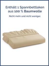 CGK Unlimited krém Mako saténová plachta z 400-vláknovej bavlny 140x200 na matrac do 30 cm (12 palcov), nekrčivá, priedušná, Oeko-Tex 3