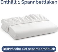 CGK Unlimited Fehér Gumis Lepedő 100x200 cm - Extra Mély, 40 cm-es Matracokhoz - Puha Mikroszálas Anyag - Gyűrődésmentes, Tartós Színű - Oek 4