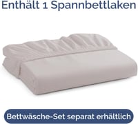 CGK Unlimited Mikroszálas Lepedő 140x200 cm - Világosszürke Gumis Lepedő 30 cm Magas Matracokhoz, Puha, Gyűrődésálló és Légáteresztő Ágynemű 4