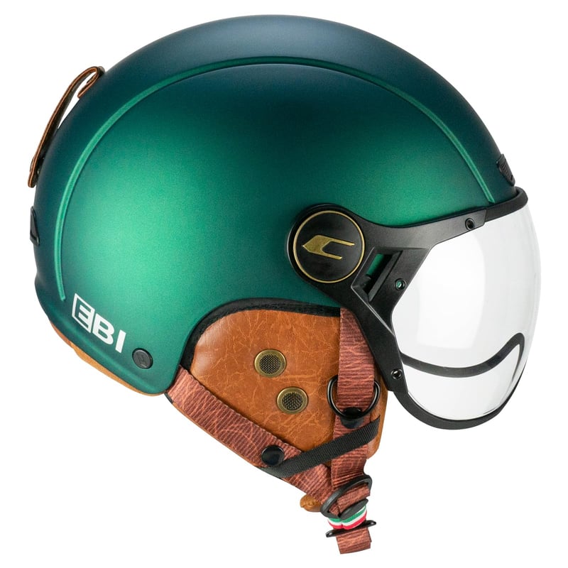 Cască vintage pentru bicicletă, schi și e-bike CGM 801V EBI - Verde satinat, XS (53-54 cm)