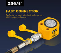 CGOLDENWALL 20T Hidraulikus Emelőhenger CP-180 Pumpával - 14mm Löket, 58mm Magasság, Ipari Használatra Épületekhez és Hidakhoz 4