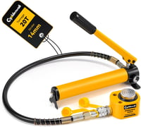 CGOLDENWALL 20T Hidraulikus Emelőhenger CP-180 Pumpával - 14mm Löket, 58mm Magasság, Ipari Használatra Épületekhez és Hidakhoz 1