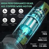 CGOLDENWALL 850W Elektromos Nyírógép Juhokhoz - 6 Sebességű Állatszőr Vágó Készlet 4 Penge Készlettel, Kecskékhez és Birkákhoz 3