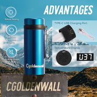 CGOLDENWALL Hordozható Inzulin Hűtőbox 2-8°C USB Elektromos Gyógyszer Hűtő LCD Kijelzővel 7