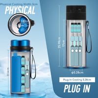 CGOLDENWALL Hordozható Inzulin Hűtőbox 2-8°C USB Elektromos Gyógyszer Hűtő LCD Kijelzővel 3