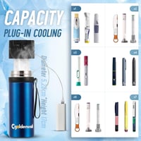 CGOLDENWALL Hordozható Inzulin Hűtőbox 2-8°C USB Elektromos Gyógyszer Hűtő LCD Kijelzővel 5