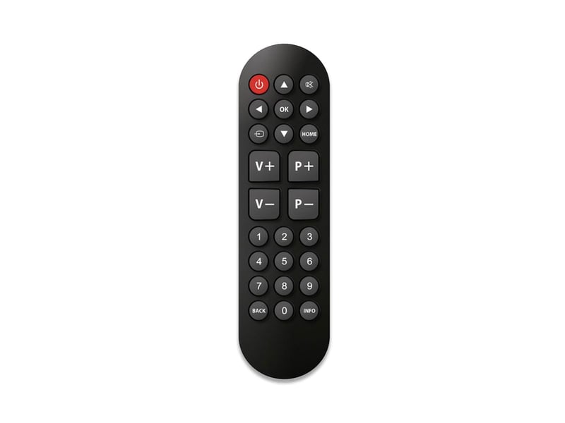 Telecomandă universală TV CGV Fidelio Easy 5 – pentru Samsung, LG, Sony, Philips și alte mărci, cu butoane mari, pentru seniori