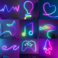 CHACOKO 2 m Neon RGB IC LED traka, efekt duge, 84 LED diode/metar, IP65 vodootporna silikonska USB LED traka, aplikacija i daljinski upravljač, sinkronizacija s glazbom, za dom, vrt i zabave 7