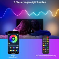 CHACOKO 2 m Neon RGB IC LED traka, efekt duge, 84 LED diode/metar, IP65 vodootporna silikonska USB LED traka, aplikacija i daljinski upravljač, sinkronizacija s glazbom, za dom, vrt i zabave 6