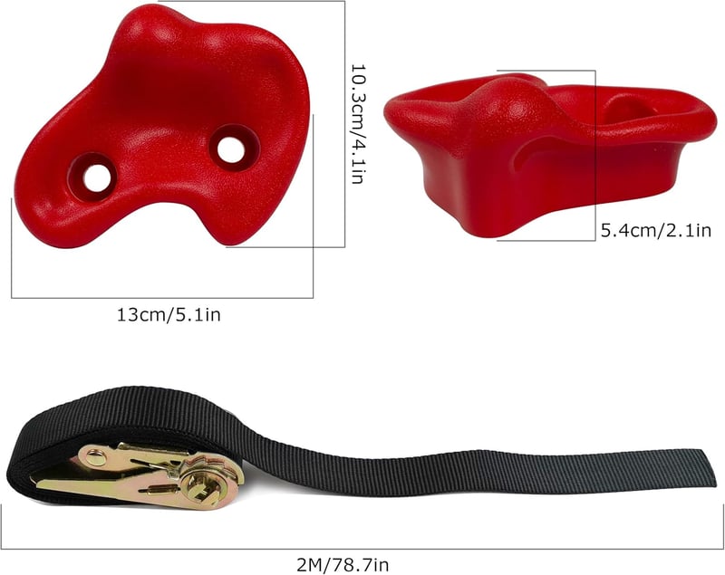 CHAIRLIN Mászófokok Gyerekeknek, 25 Darabos Szett, 200 kg Terhelhetőség, Színes Tornatorony Kiegészítés