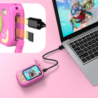 Vodotesný detský fotoaparát CHAKEYAKE 1080P IP67, s 32 GB kartou, 2,4-palcovým displejom, 10-násobným priblížením, hračka k bazénu a na pláž, darček pre deti od 3 do 12 rokov 9