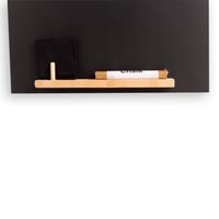 Chalkboards UK Sweet Home čierna drevená kriedová tabuľa na poznámky do kuchyne so špagátom, poličkou a kriedou, 60 x 26,5 x 1 cm 4