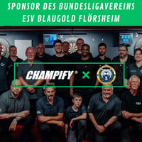 Champify 90% Volfrám Darts Készlet Fekete Táskával - 3 Steel Nyíl, 9 Alumínium Szár és 9 Toll - 23g Nighthawk Profi Szett Fém Hegyekkel 6