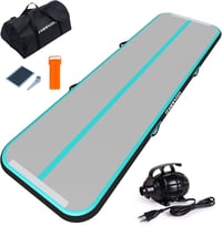 CHAMPIONPLUS Felfújható Air Tumbling Mat 10ft 13ft 16ft 4 inch edző szőnyeg kézi pumpa helyett elektromos pumpával, torna és cheerleading, v 1