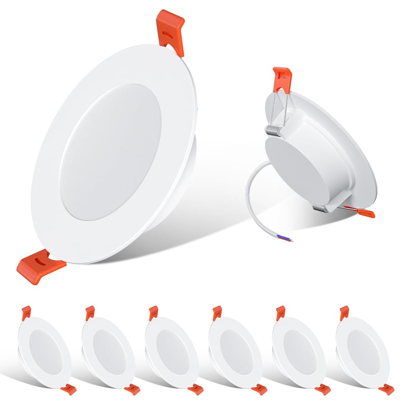ChangM LED Ugradbena Spot Svjetiljka Ultra Tanka 8W 68-80mm 230V IP44 Topla Bijela 2700K Dnevni Boravak Kuhinja Kupaonica Set od 6 komada