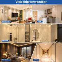 ChangM LED Ugradbena Spot Svjetiljka Ultra Tanka 8W 68-80mm 230V IP44 Topla Bijela 2700K Dnevni Boravak Kuhinja Kupaonica Set od 6 komada 7