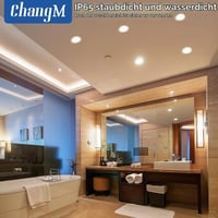 ChangM LED Ugradbena Spot Svjetiljka Ultra Tanka 8W 68-80mm 230V IP44 Topla Bijela 2700K Dnevni Boravak Kuhinja Kupaonica Set od 6 komada 4