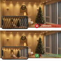 ChangM LED Ugradbena Spot Svjetiljka Ultra Tanka 8W 68-80mm 230V IP44 Topla Bijela 2700K Dnevni Boravak Kuhinja Kupaonica Set od 6 komada 6