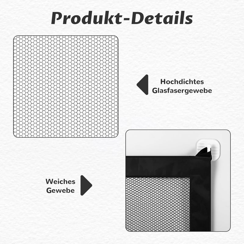Chanumetal 2db Kutyakapu 110x72cm Lépcsőbiztonság Fúrás Nélkül Fekete