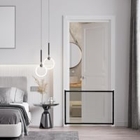 Chanumetal 2db Kutyakapu 110x72cm Lépcsőbiztonság Fúrás Nélkül Fekete 6