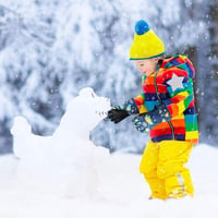 Chanurae Gyermek Vízálló Téli Kesztyű 4-6 Éveseknek - Lila Síkesztyű Hógolyózáshoz, Biciklizéshez, Snowboardozáshoz - Meleg Polár Béléssel 6