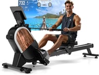 CHAOKE Mágneses Evezőgép Otthoni Edzéshez - 16 Ellenállási Szint, Dupla Sín, LCD Kijelző, App Kompatibilis, 160kg Teherbírás 1